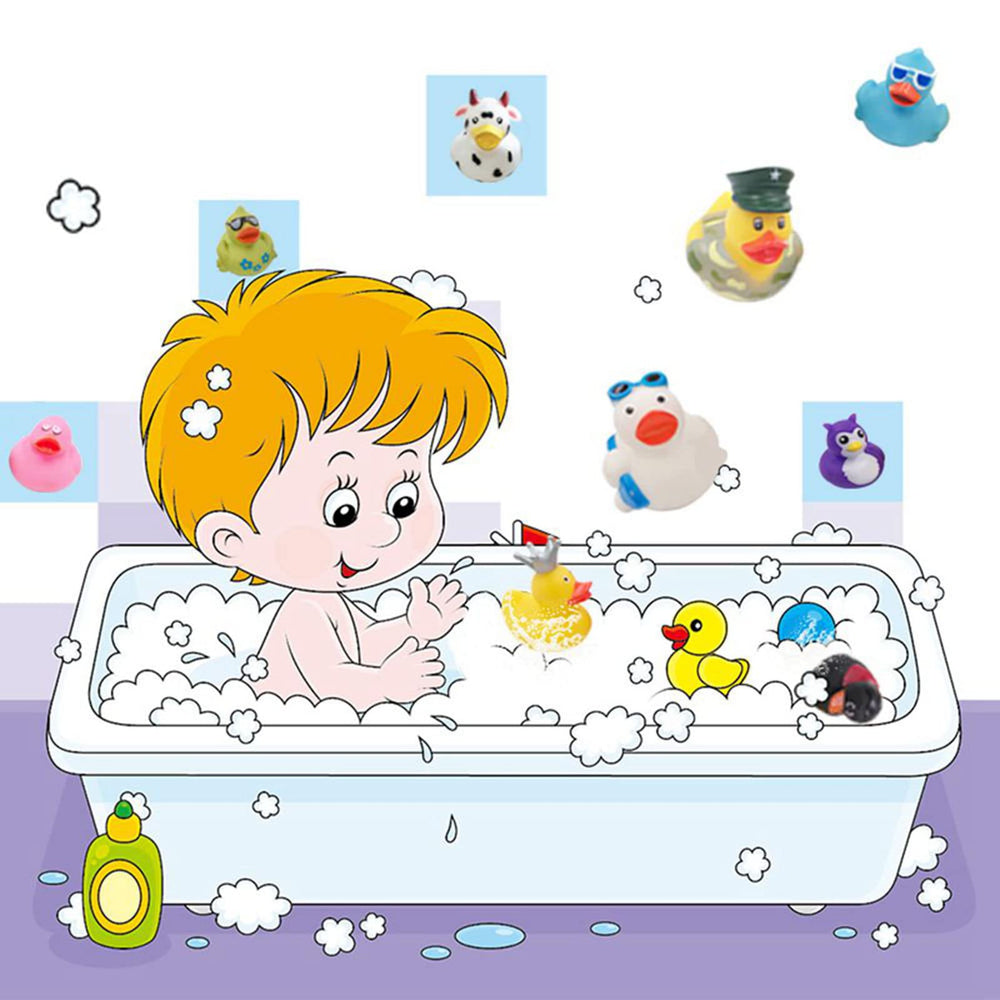 Each duck offers unique style for mix-and-match display ideas.