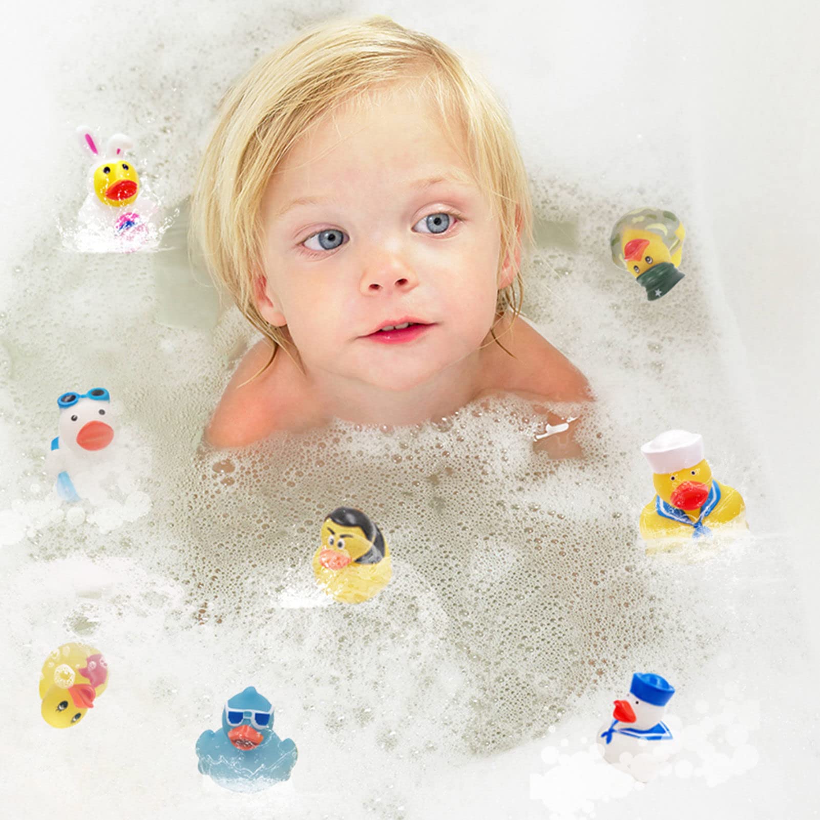 Durable, safe bath toys for kids during tub time.