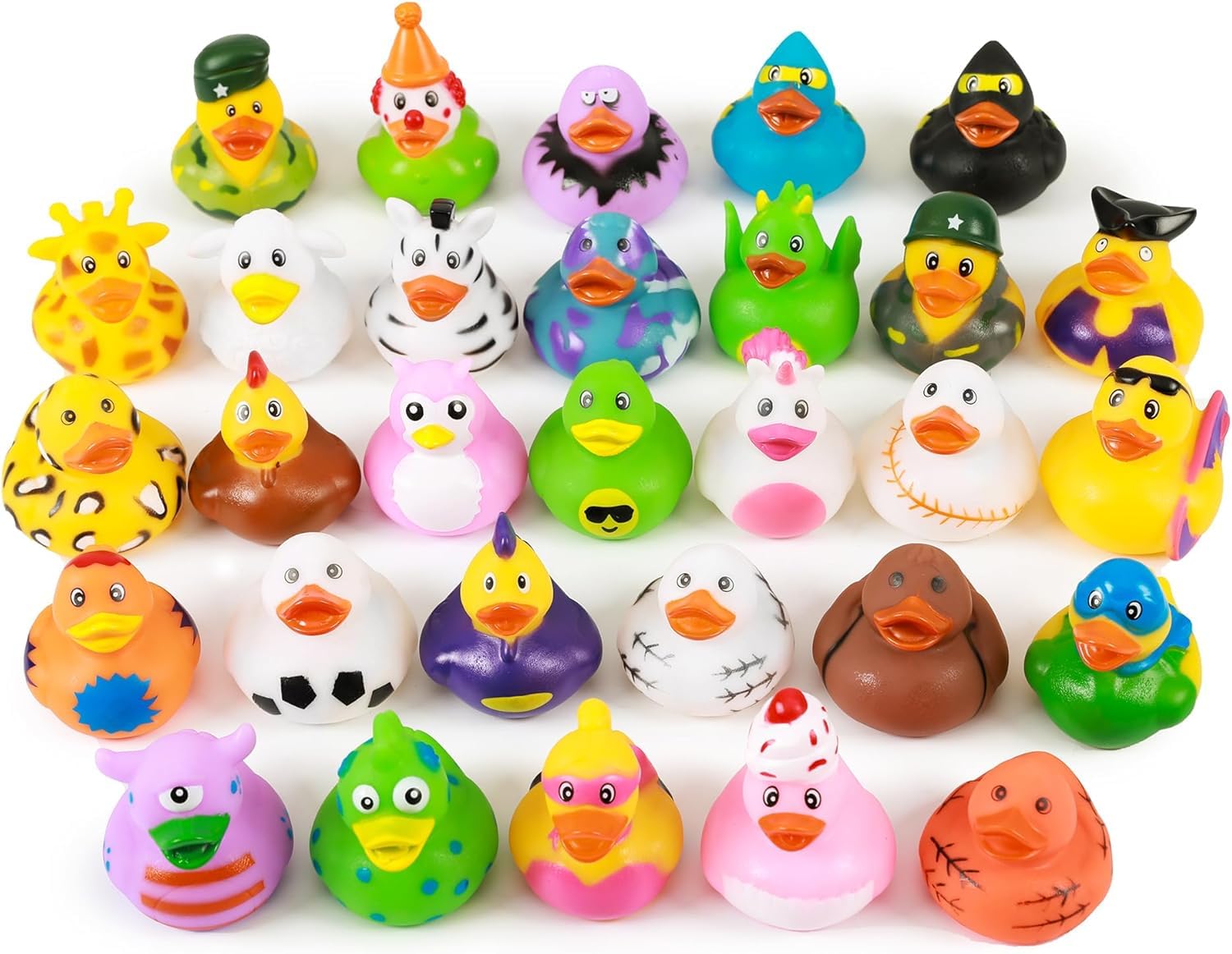XY-WQ rubber duck closeup showing colorful designs for bath time