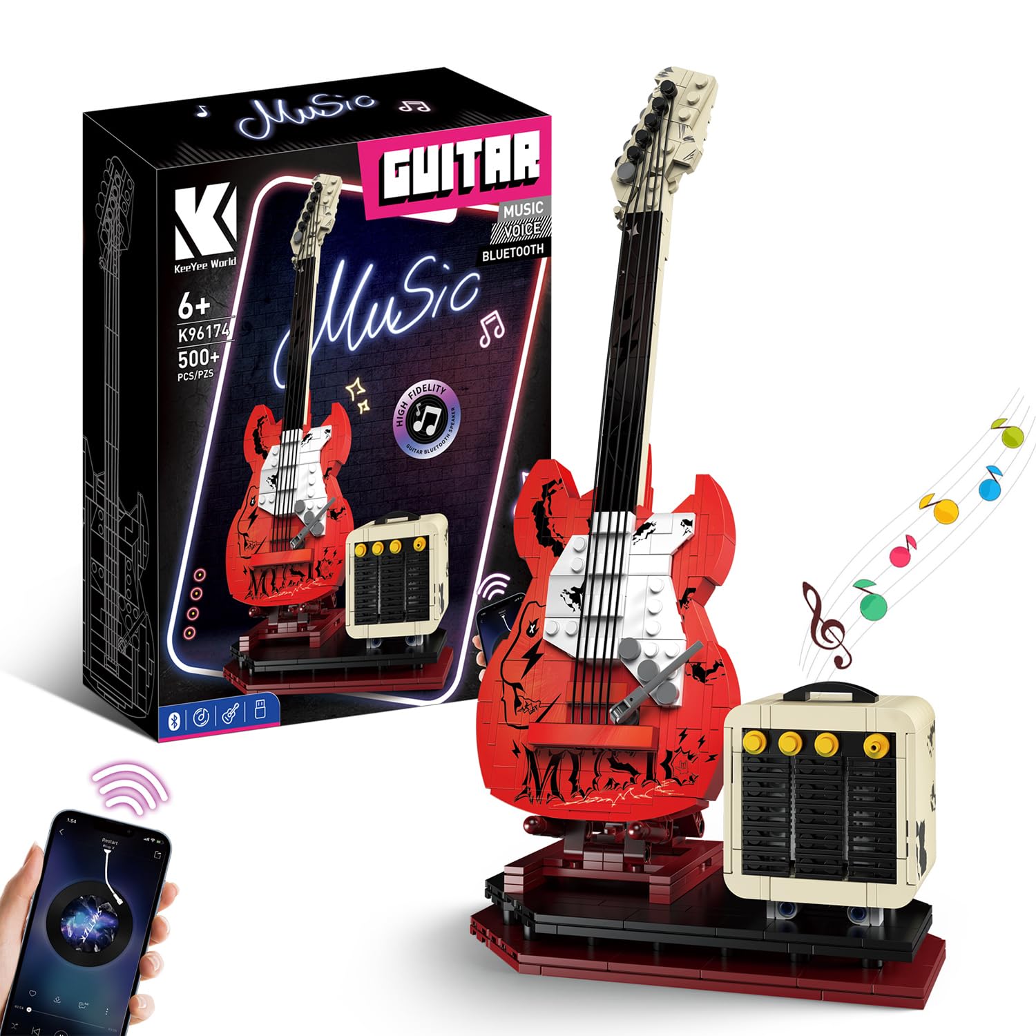 XYDongtong Guitar Music Interactive Building Set offers immersive play and creative construction.