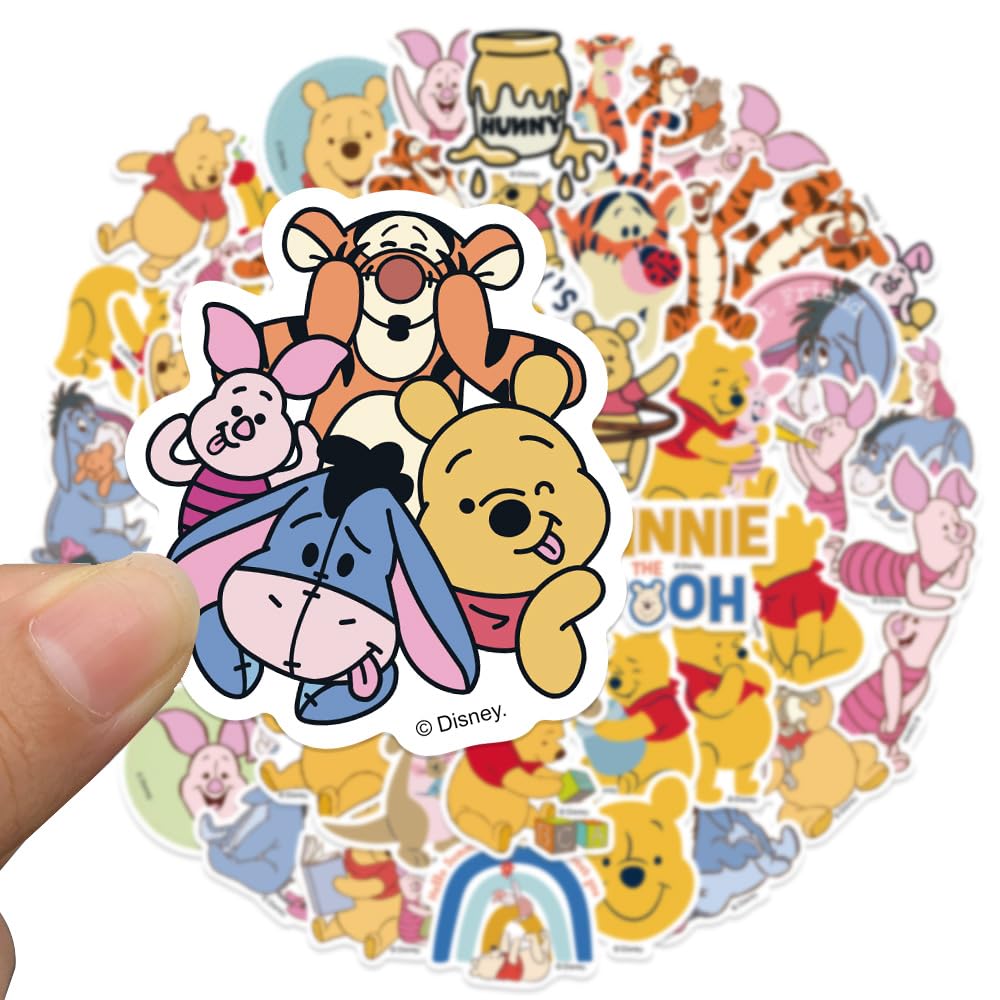 XYLL Pooh Bear sticker on a guitar or speaker for personalized flair