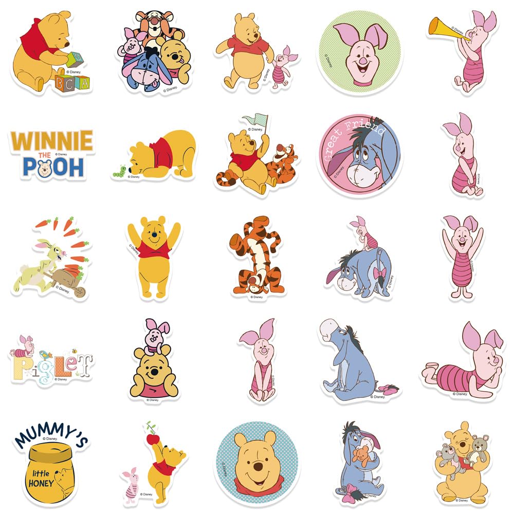 XYLL Pooh Bear sticker on a travel case for quick identification