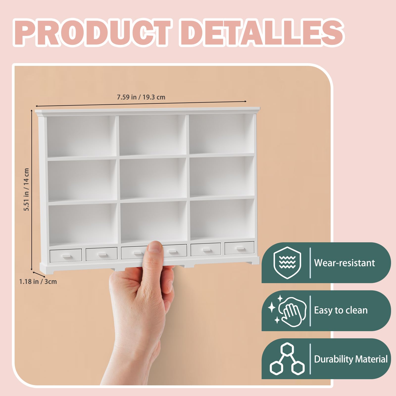XYMTOY dollhouse furniture detail highlighting smooth PLA finish