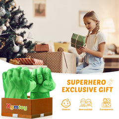 XYMTOY size-appropriate gloves with roomy interior, fits a wide range of small to larger hands.
