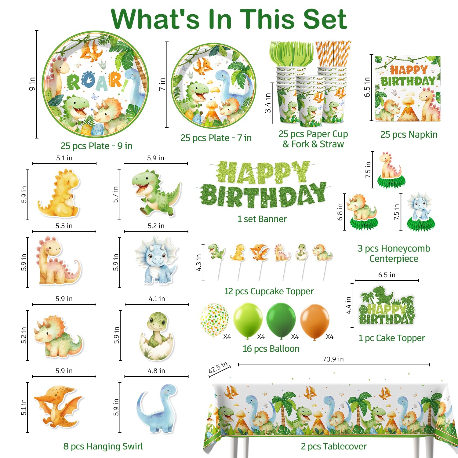 Xynic dinosaur tablecloth 2 pack protects surfaces and adds color