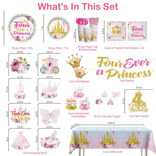 Xynic Four Ever Princess cake topper creates a focal moment on the cake