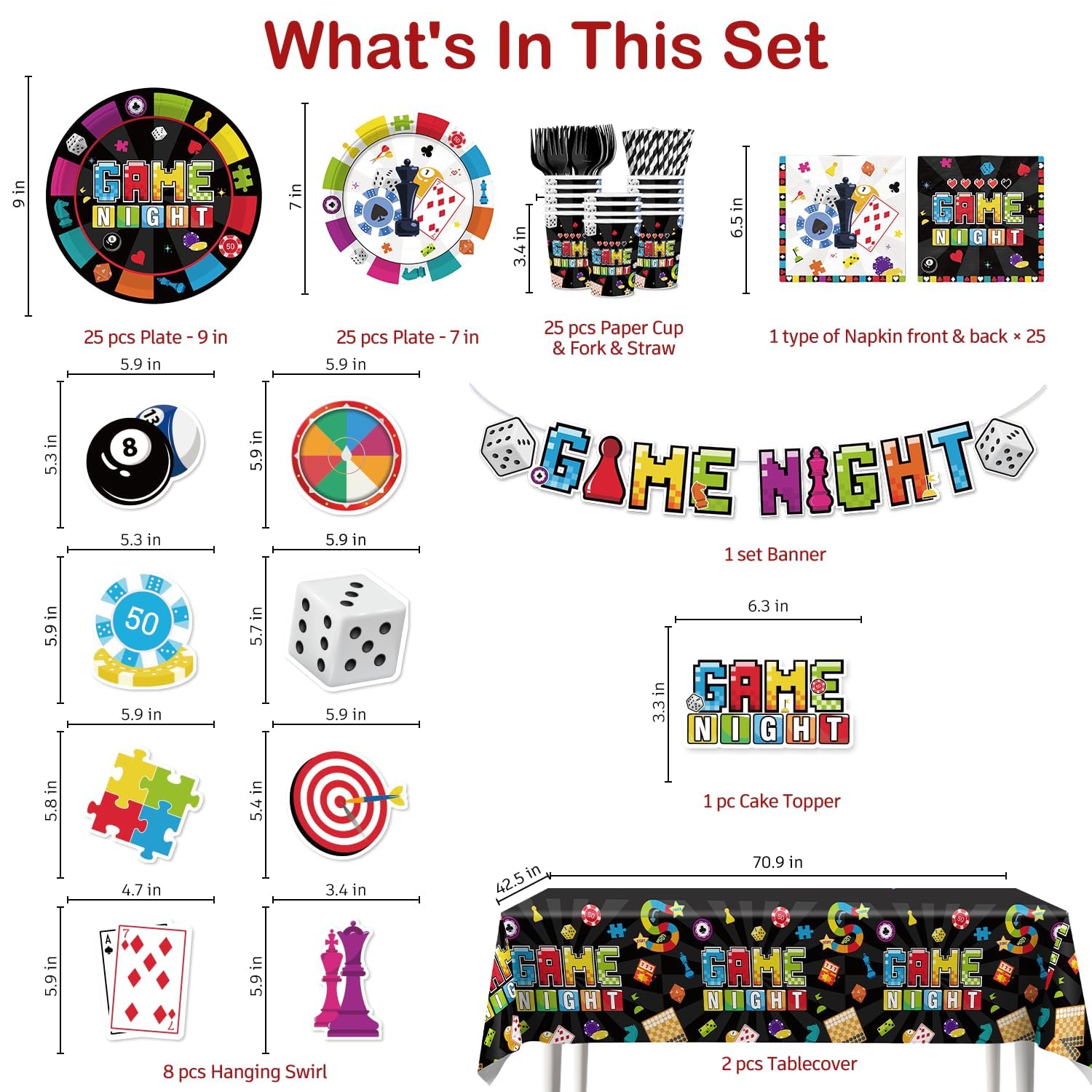 Xynic Game Night cake topper highlights the centerpiece for celebration moments.