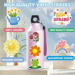XZENTIRA spring stickers with bees for vibrant bottle and notebook accents