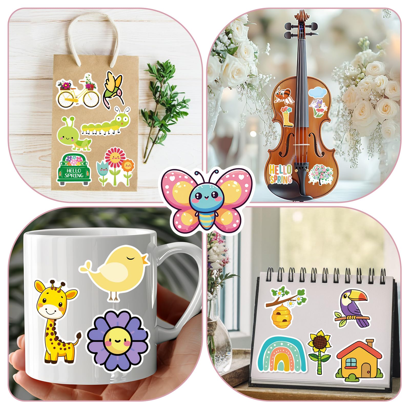 XZENTIRA garden critters stickers enliven gift bags and scrapbooks