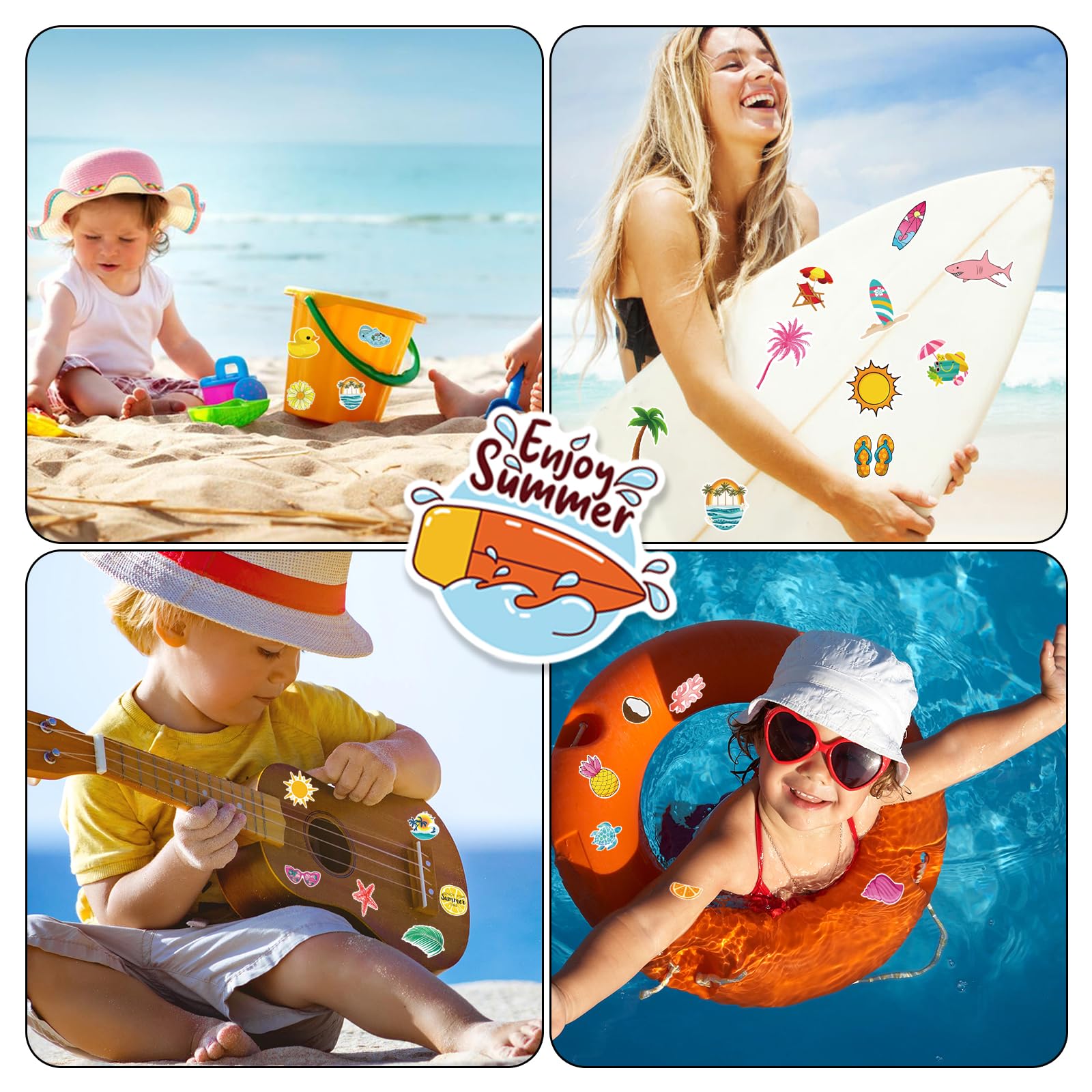 XZENTIRA coconut tree sticker for laptops and tablets.