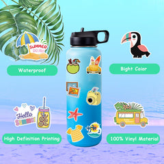XZENTIRA swimming ring sticker great on water bottles.