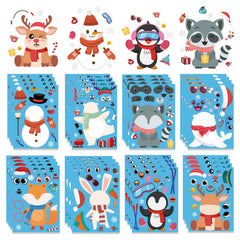 Xzentira winter snowman stickers for classroom decor and holiday crafts.