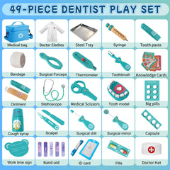 XZZO Doctor coat and accessories support role-play dressing