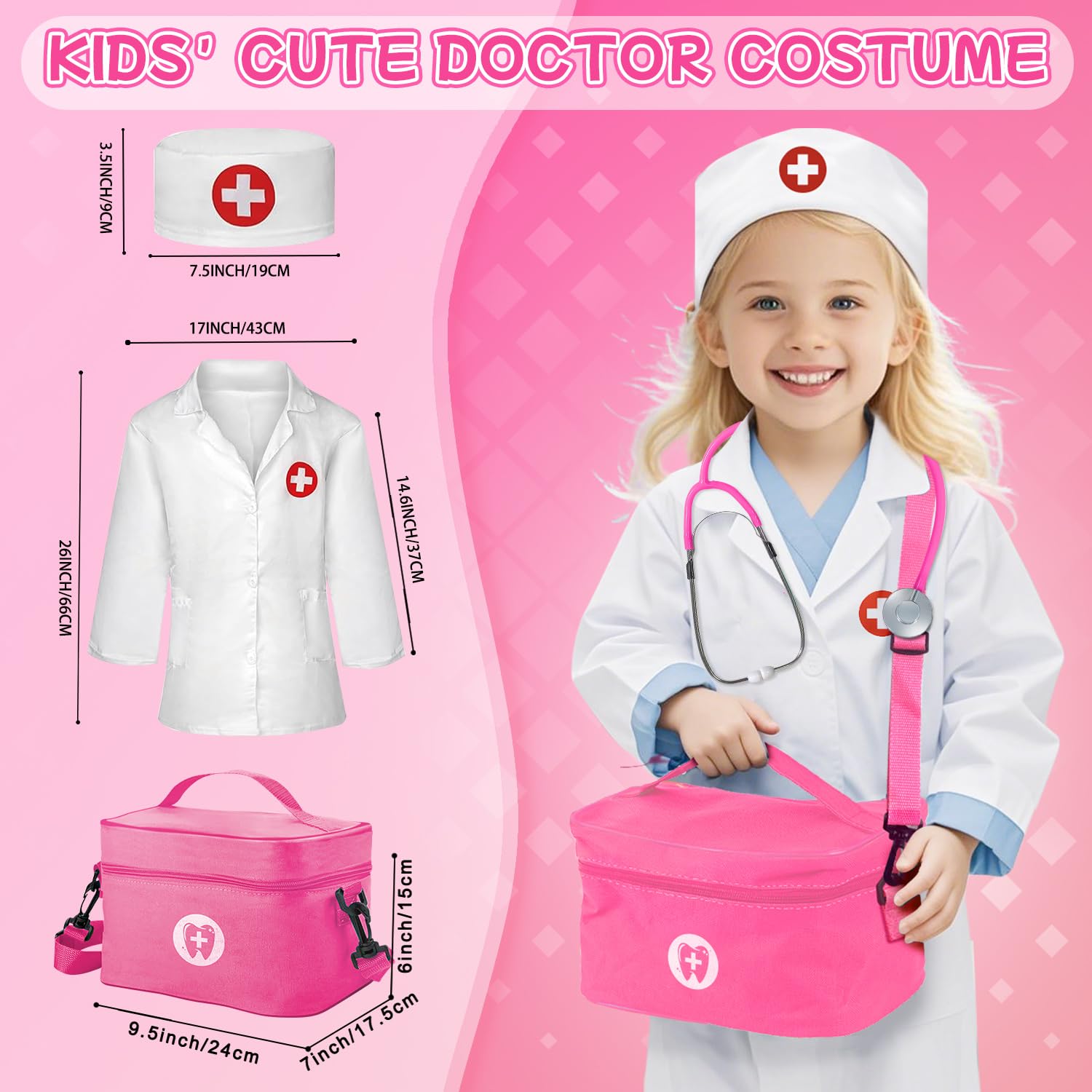 XZZO doctor kit gift-ready packaging for kids 3+