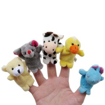 Yabber finger puppet Bunny for expressive storytelling and role-play