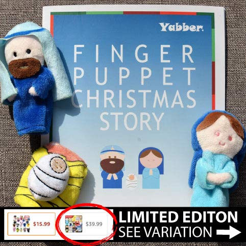 Yabber finger puppet Cow for animal-themed stories and interaction