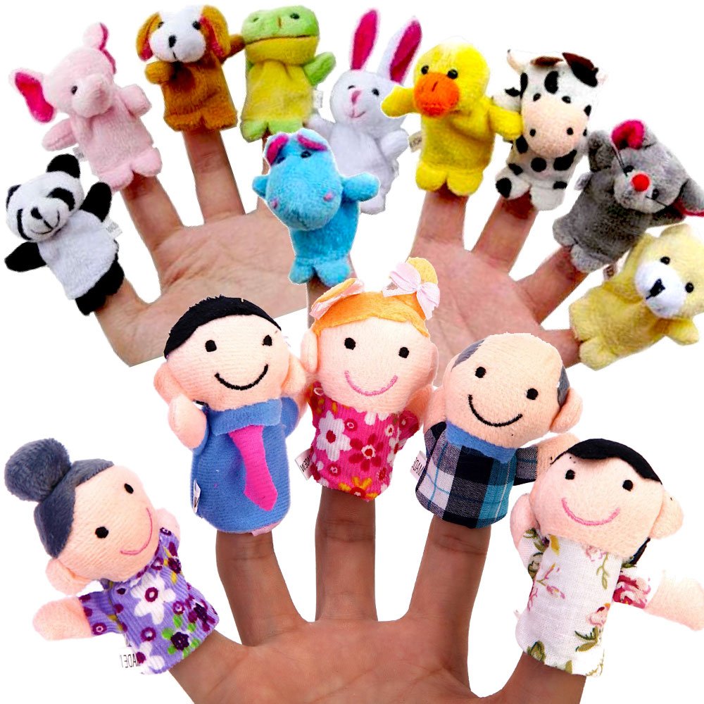 Yabber finger puppet Panda for calm, friendly storytelling sessions