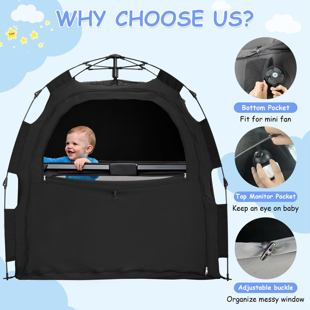 YABORAS Sleep Tent with automatic carbon fiber bracket simplifies setup.