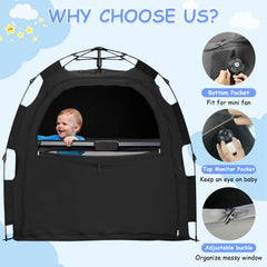 YABORAS Sleep Tent with automatic carbon fiber bracket simplifies setup.