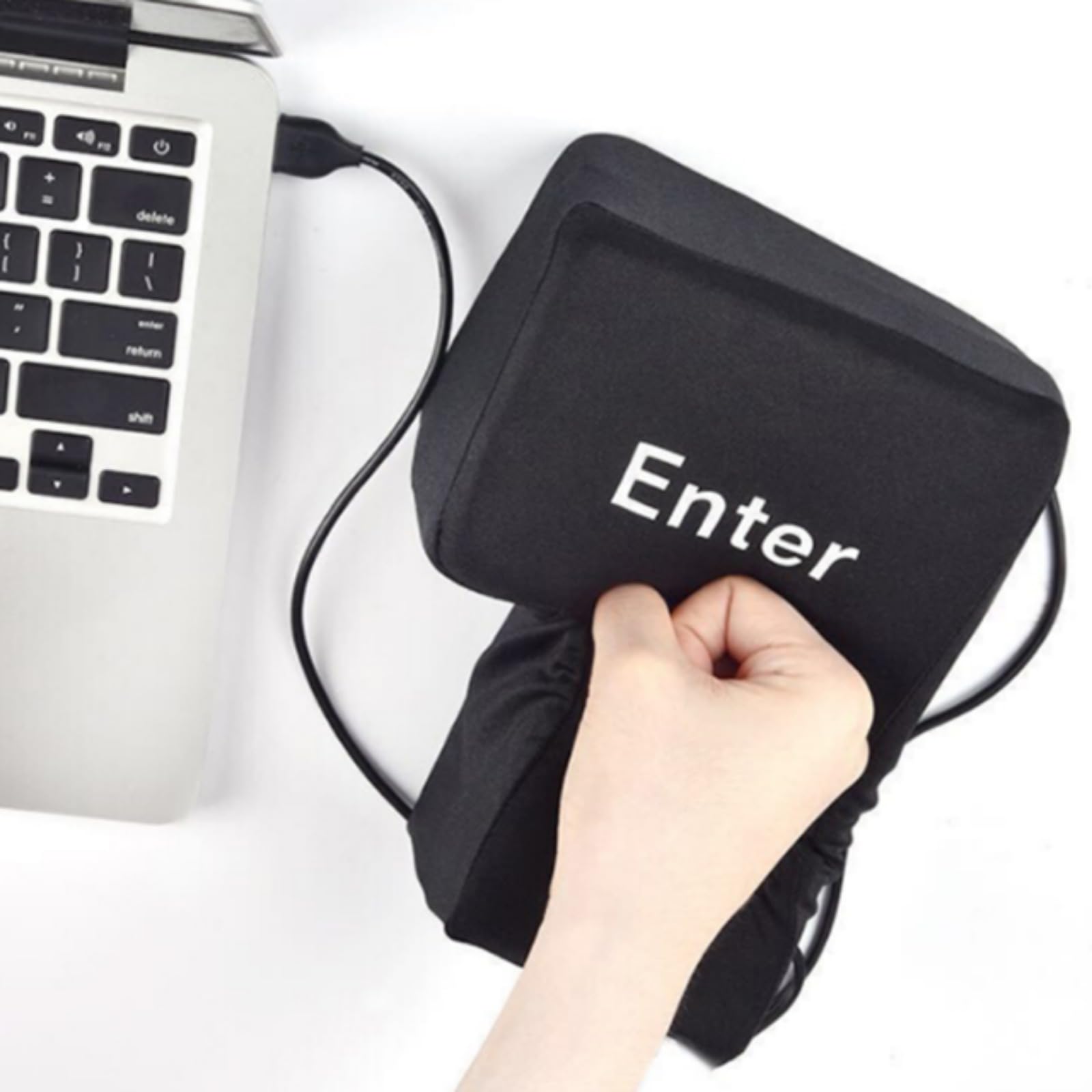 YADILLO Giant USB Enter Key size comparison, large and comfortable