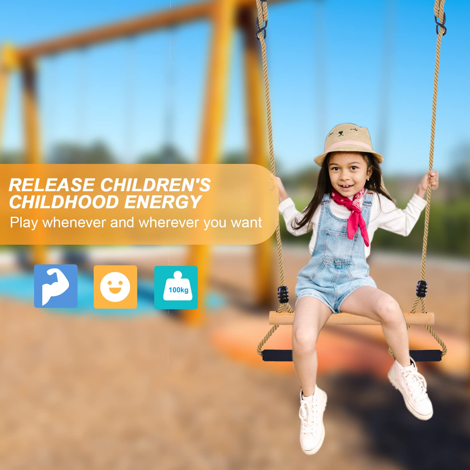 YAERSI soft sponge handle for comfortable grip during swings.