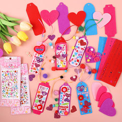 Yafeite Valentine kit heart felt mats — soft crafting surfaces for kids