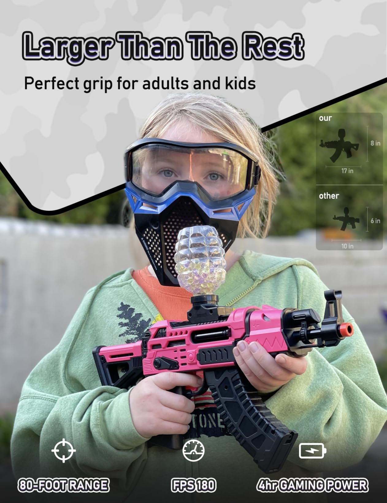YaGee Electric Blaster in auto-mode for rapid-fire action during casual matches.