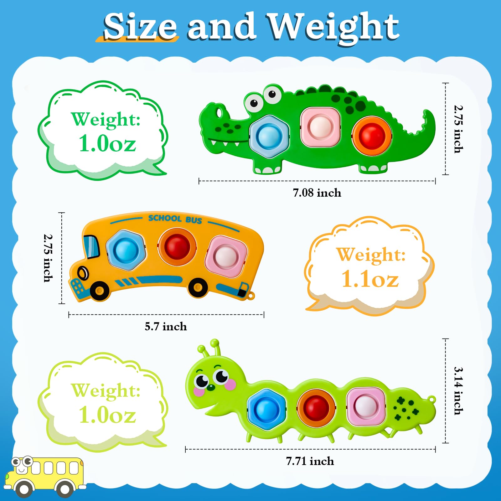 Yagnie sensory Montessori bubble toy promotes focused play and fine motor skills.