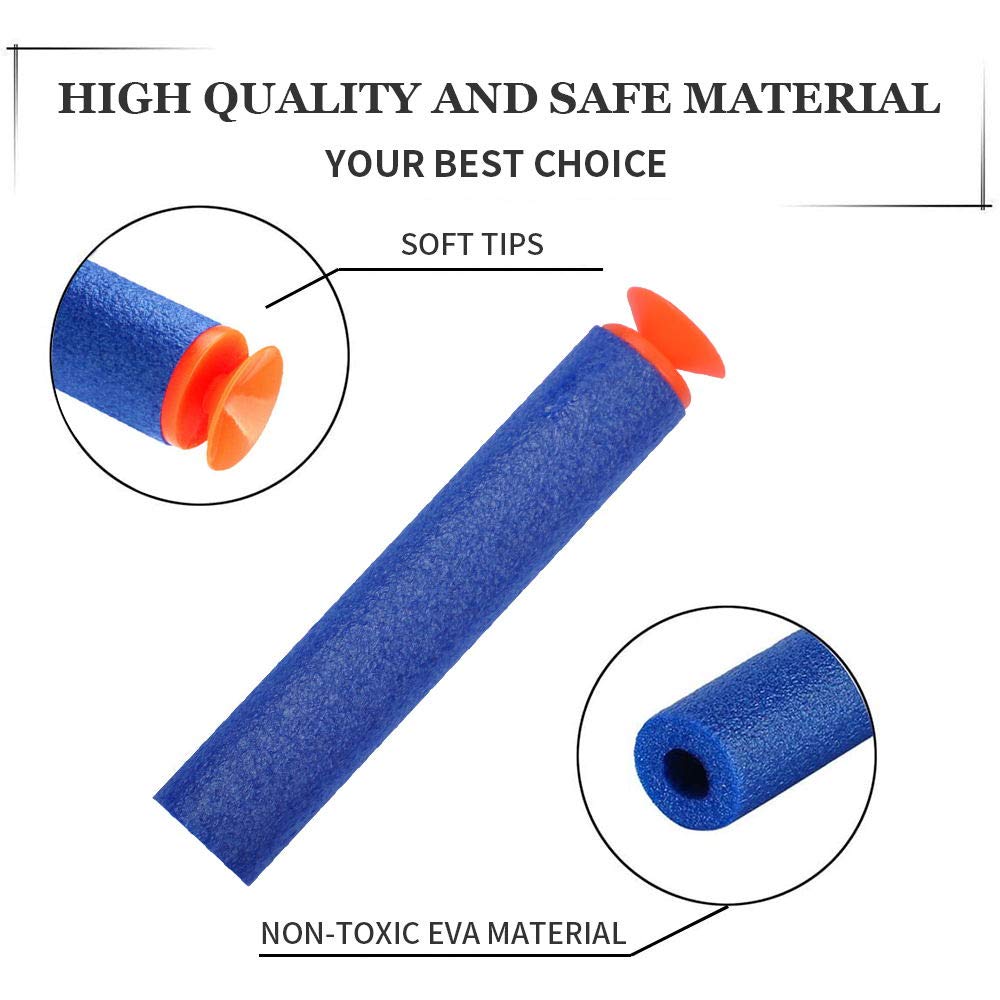 YagoDago Nerf darts feature soft foam for kid-friendly battles and safe fun.
