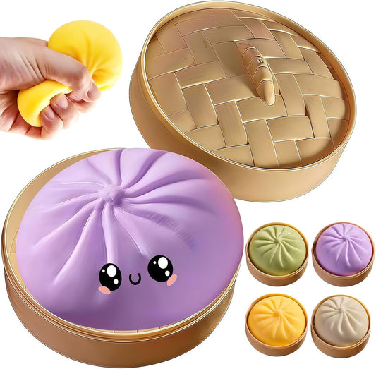 YAGUAN Squishy Dumpling purple front view, ideal for focus and calm moments