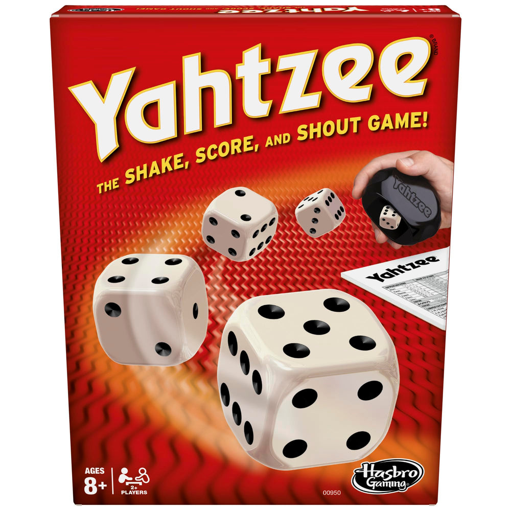 Yahtzee dice and shaker enable fast, portable family fun and quick setup