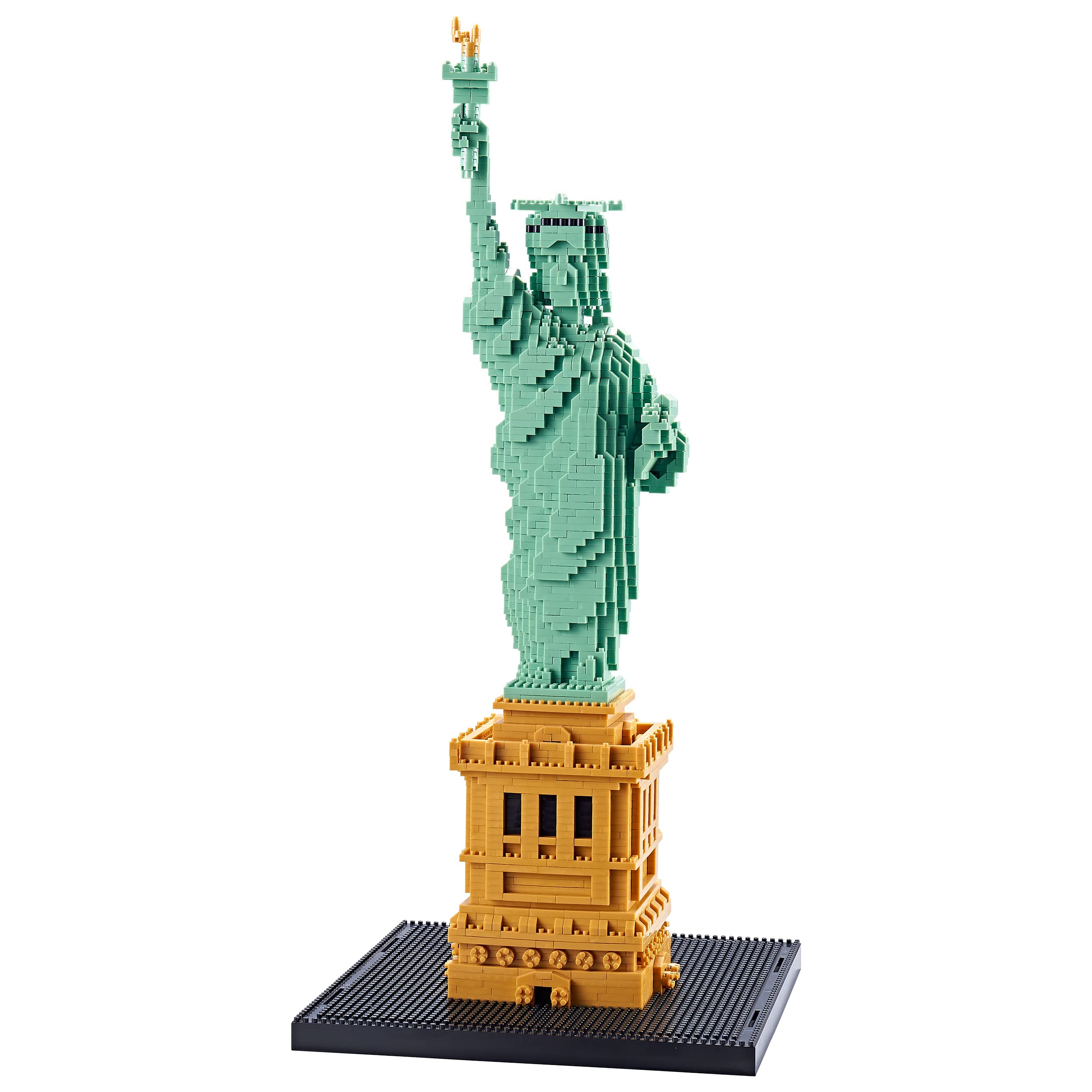YaJie Statue of Liberty mini blocks build process demonstrates precise, engaging architectural challenge.