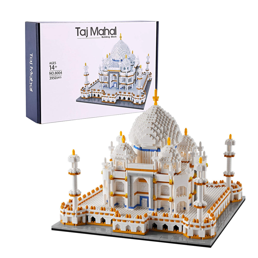 YaJie Taj Mahal finished display fits compact spaces on desk or shelf.