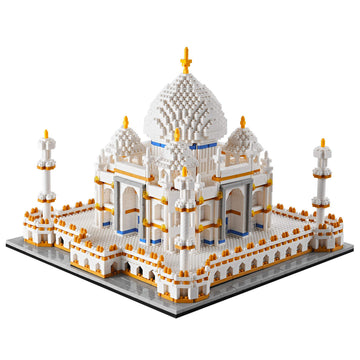YaJie Taj Mahal model front dome detail enhances elegant display.
