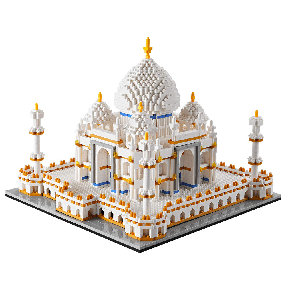 YaJie Taj Mahal model front dome detail enhances elegant display.
