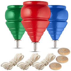 YAJUA authentic spinning top blue for smooth spins and family play.