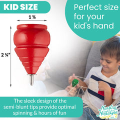 YAJUA authentic spinning top green features precise balance for beginners.