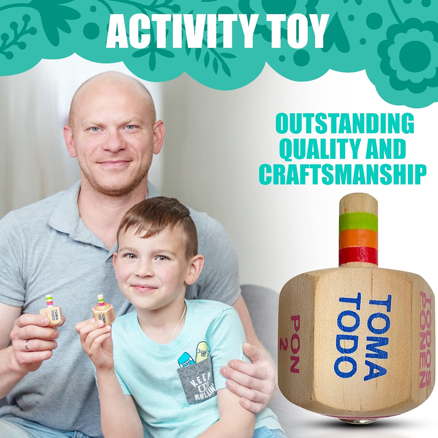 YAJUA Toma Todo Pirinola kids enjoy guessing and playing with candy rewards