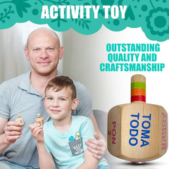 YAJUA Toma Todo Pirinola kids enjoy guessing and playing with candy rewards