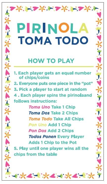 YAJUA Toma Todo Pirinola party game set for lively gatherings and laughter