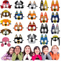 YALARY 21-pack puppy dog masks for kids' party fun and imaginative play