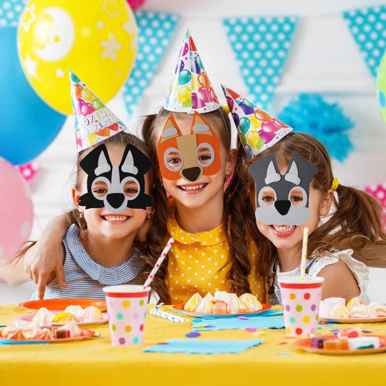 YALARY masks featuring different characters to boost imaginative play sessions