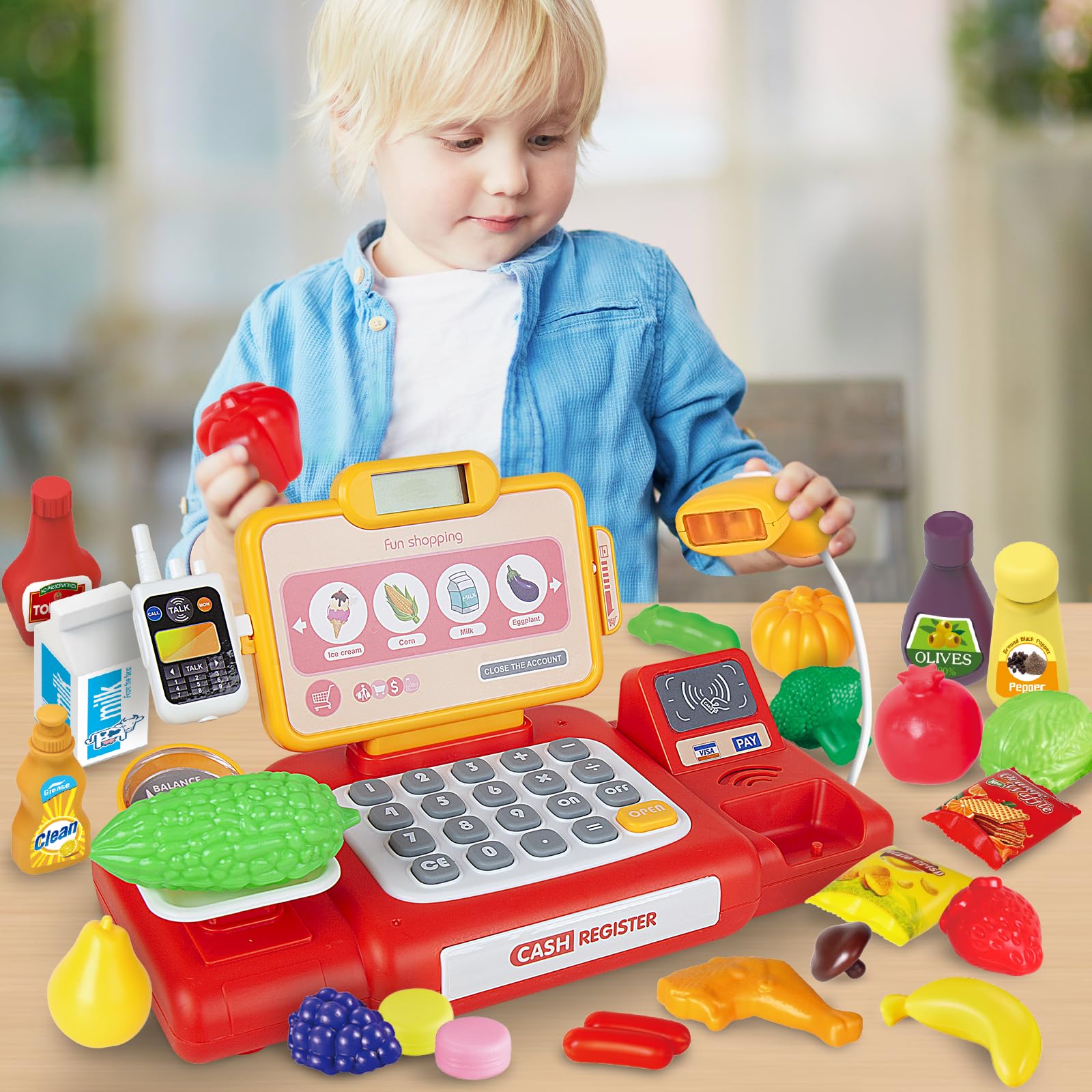 Yalujumb fruits and vegetables set adds vibrant market realism to play.