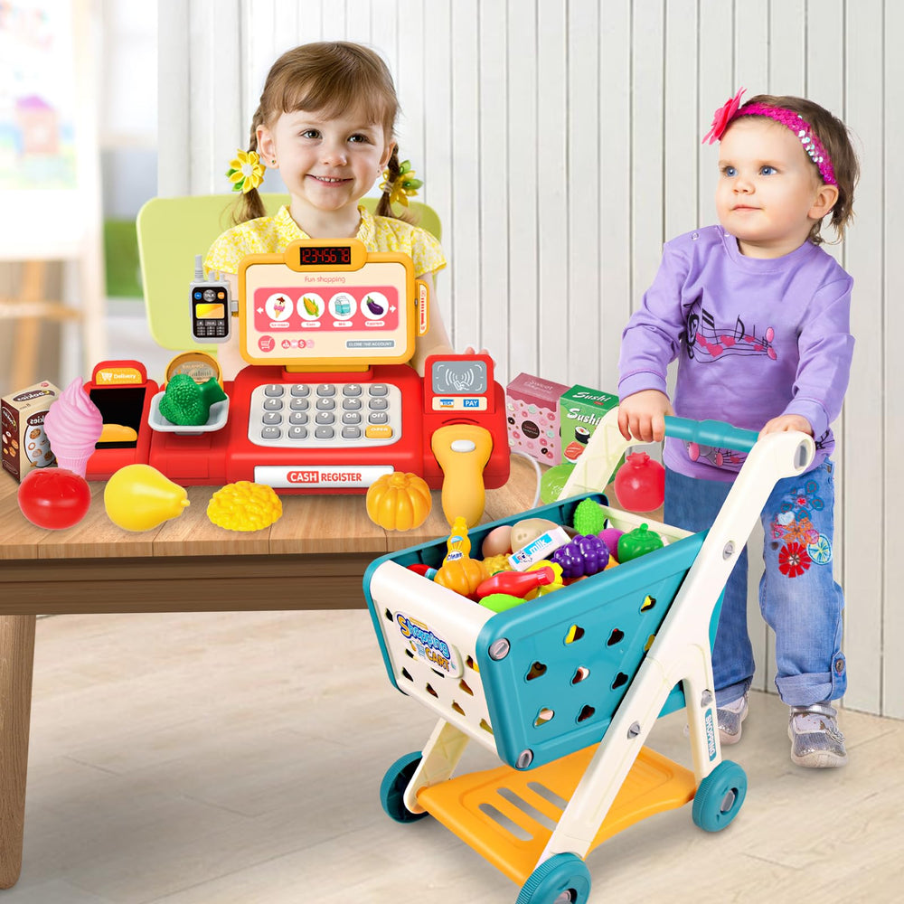 Yalujumb play food items display colorful foods for vocabulary building.