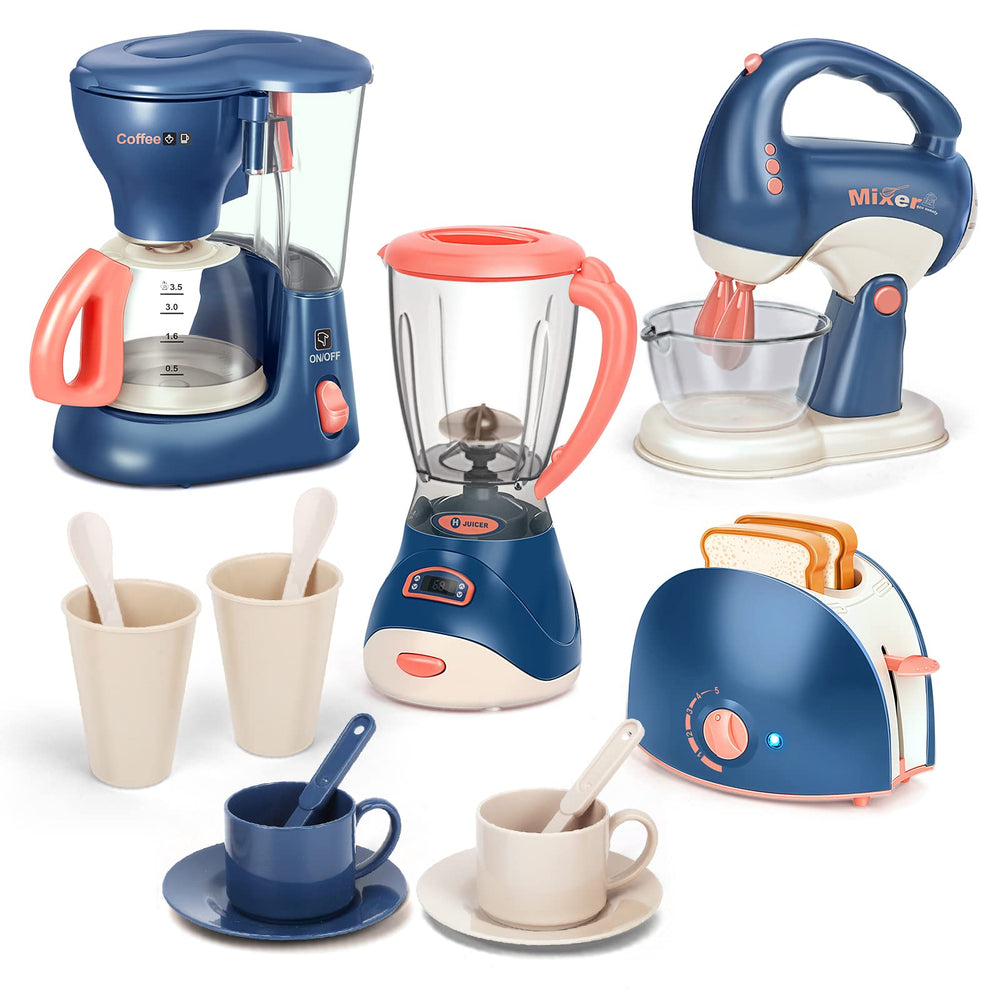 Yalujumb coffee maker with lights and sounds for immersive pretend play