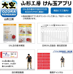 Ozora Kendama includes manual and replacement string for setup