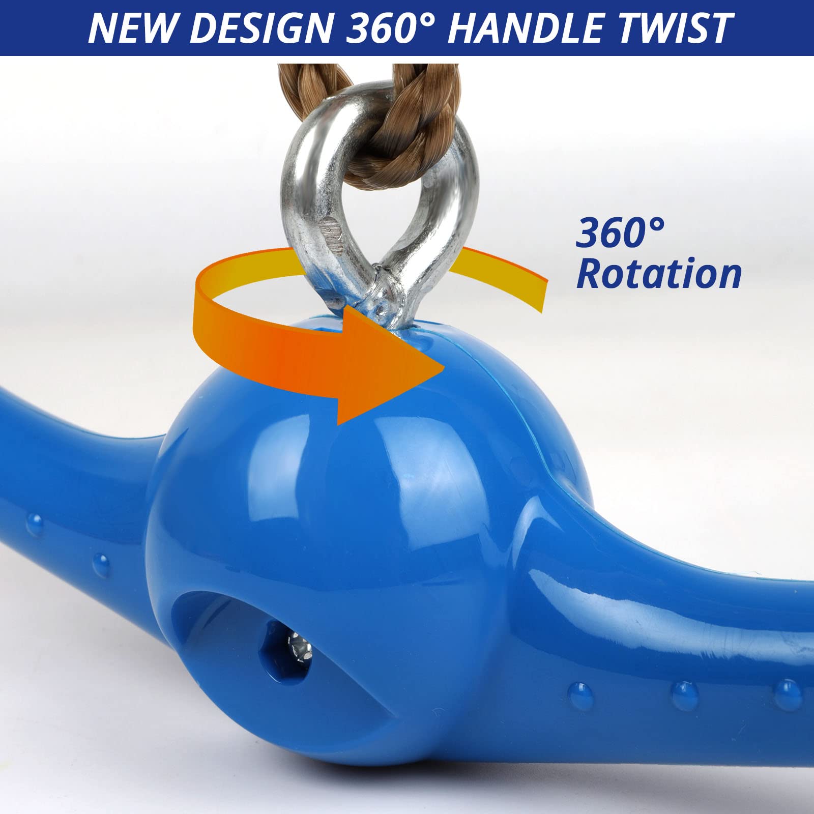 YAMIPROBI 360° twist-spin design enabling playful airborne swinging.