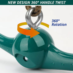 YAMIPROBI Ninja swing assembly enables quick, easy setup for outdoor fun.