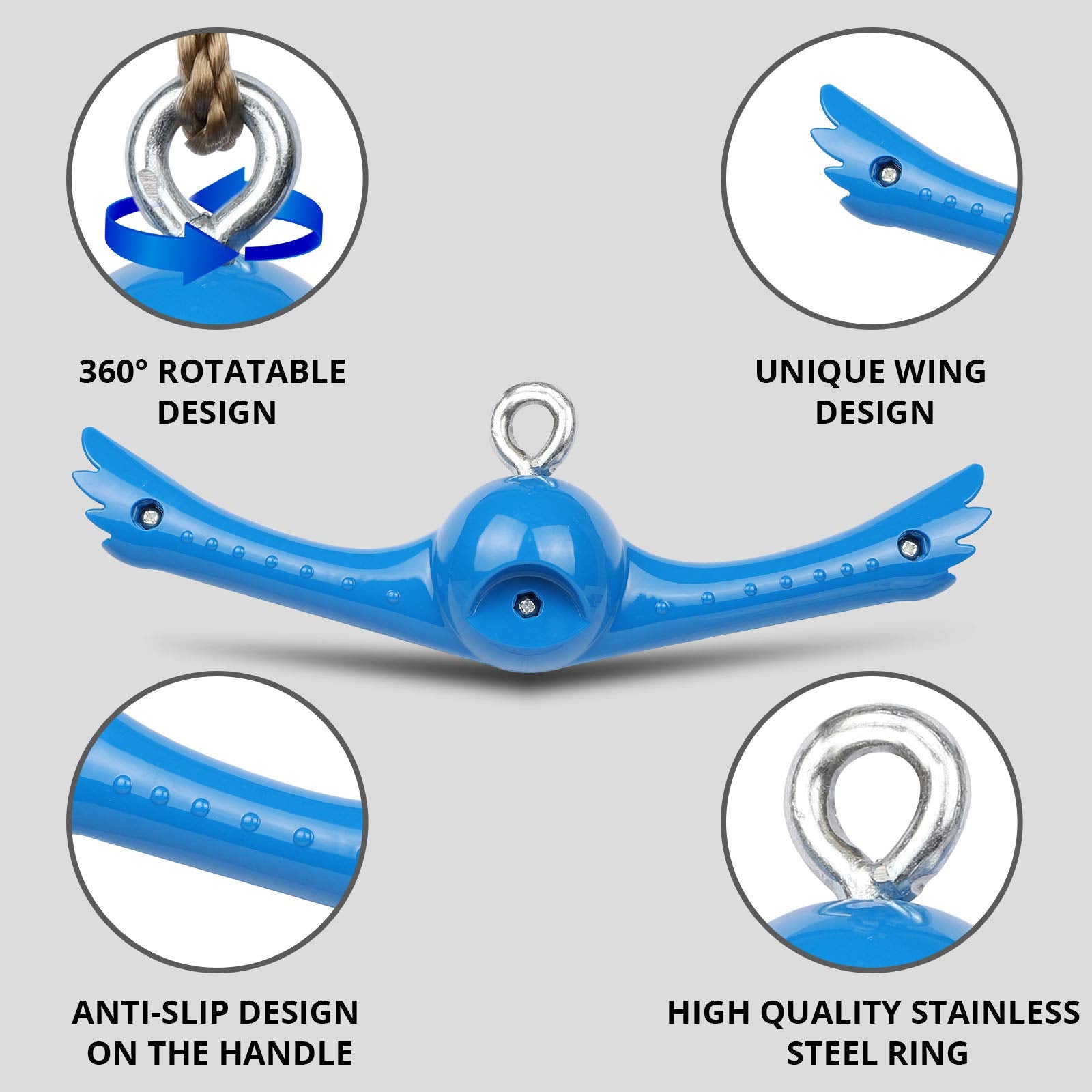 YAMIPROBI Nylon-PA6 swing attachment, durable for outdoor use.