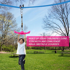 YAMIPROBI Outdoor Indoors Ninja Swing Set in backyard play setting